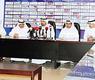 الفهد خلال المؤتمر الصحافي