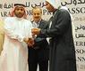 السهلي يكرم من قبل خليل المهندي رئيس الاتحاد القطري لتنس الطاولة