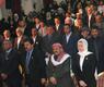 رغد صدام وبجوارها قاسم سلام أمين حزب البعث في اليمن 
