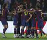 فرحة لاعبي برشلونة