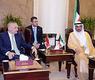 رئيس مجلس الامة مرزوق علي الغانم مع رئيس البرلماني الالباني الير ميتا